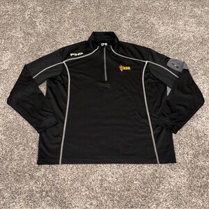 PING Poly 1/4 Zip Golf Black Pullover Men’s Size XL Arizona State Sun Devils